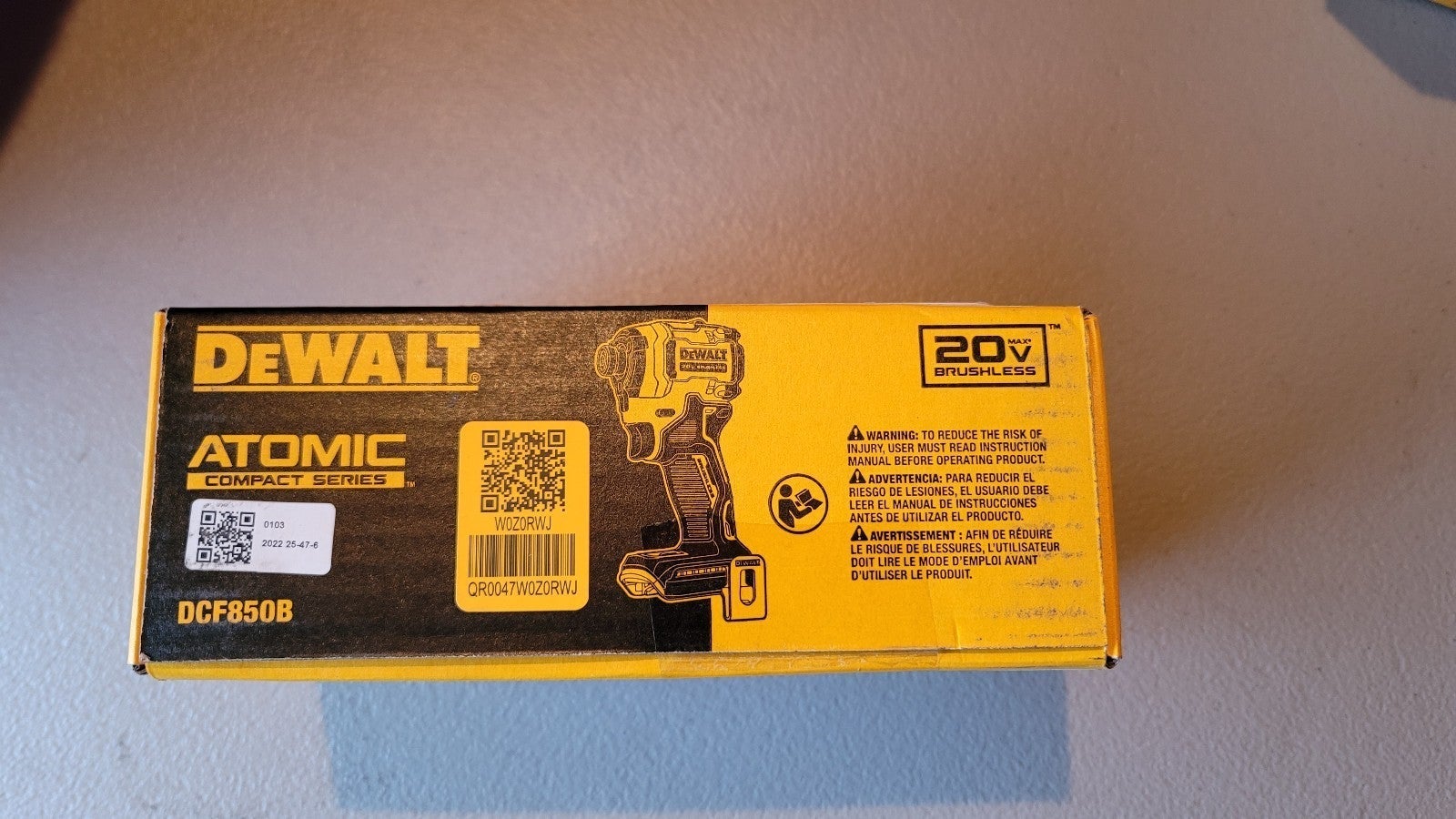 Dewalt impact driver 20v, Brushless, 3-speed, new, DCF850.