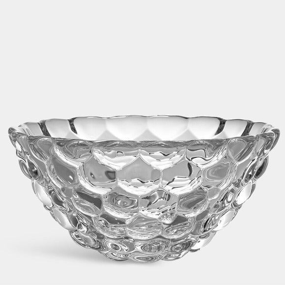Orrefors Crystal Rasberry Art Glass Bowl Signed