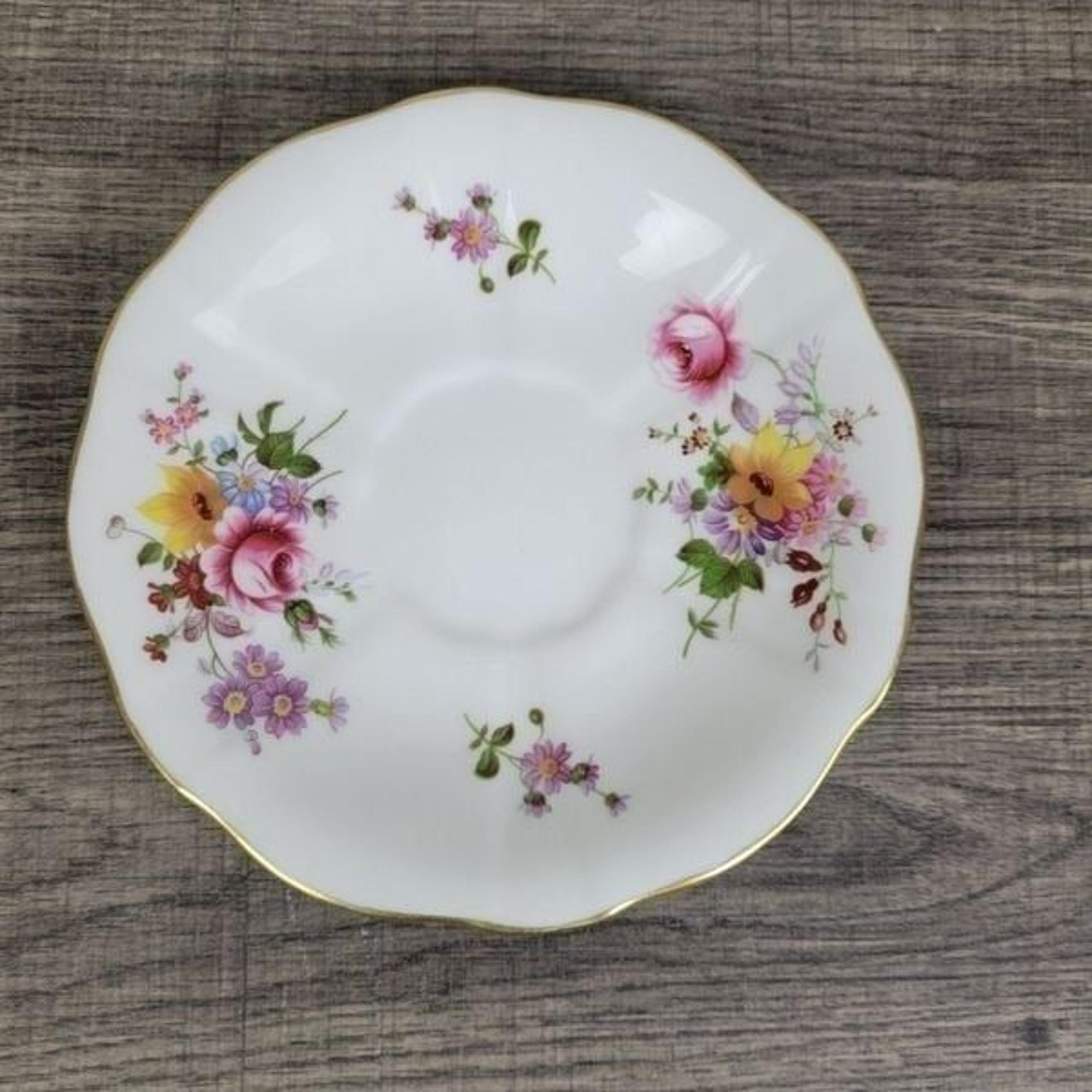 Royal Crown Bone China Derby Poisies Saucer