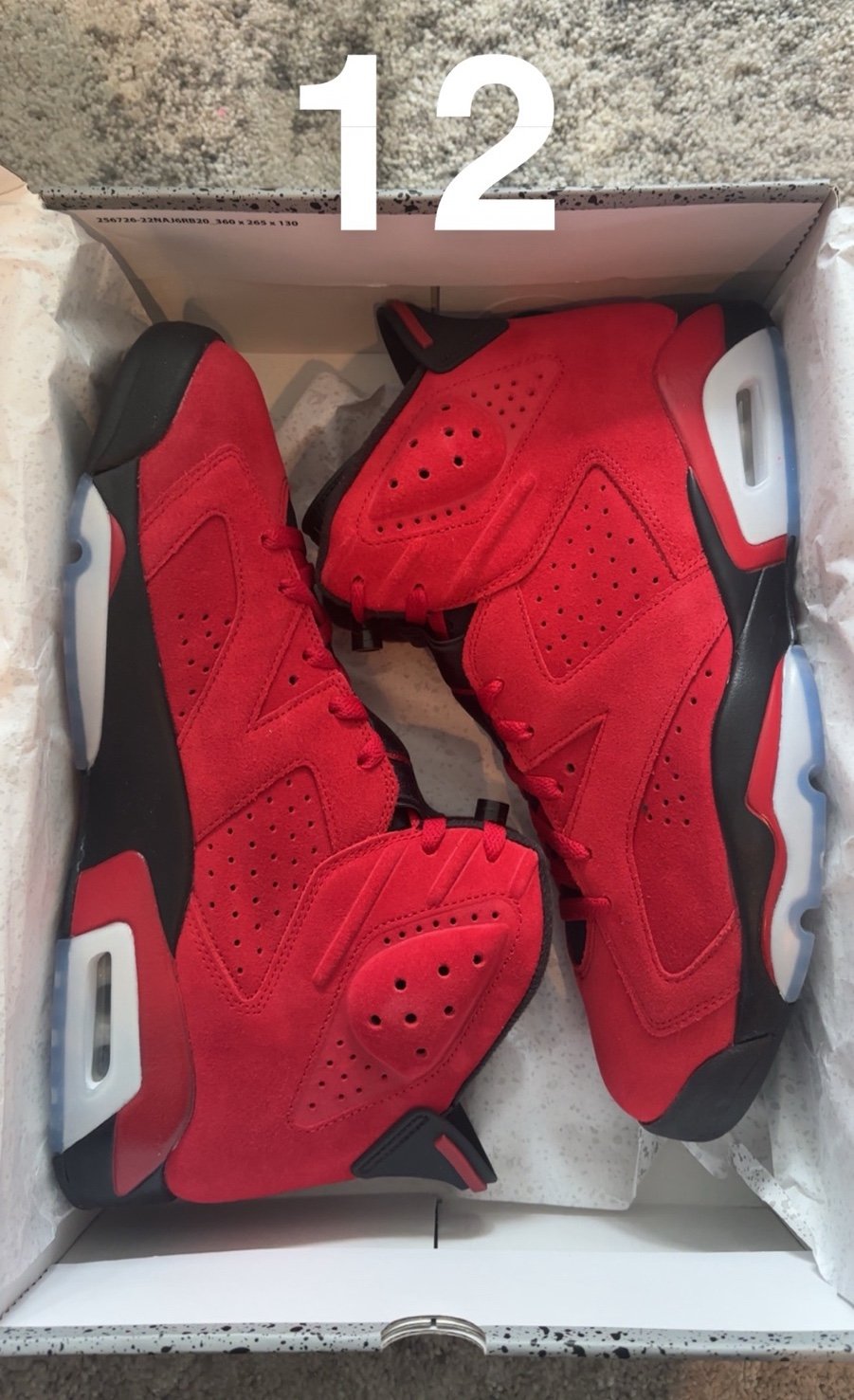 Jordan 6 retro “Toro Bravo” size 12
