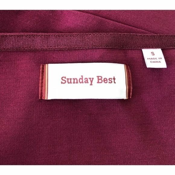 SUNDAY BEST by Aritzia Sparrow Maroon Red Dress Fit & Flare