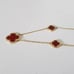 Rachel Zoe Clover Necklace Yellow Gold Plate Sterling Silver