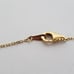 Rachel Zoe Clover Necklace Yellow Gold Plate Sterling Silver