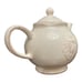 Rae Dunn by Magenta Paris Spring Rabbit Bunny Tea Pot Vintage Script