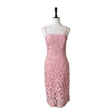 Bardot New Cocktail Party Dress Bodycon Wiggle Blush Pink Lace Women’s Size 6