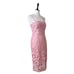 Bardot New Cocktail Party Dress Bodycon Wiggle Blush Pink Lace Women’s Size 6