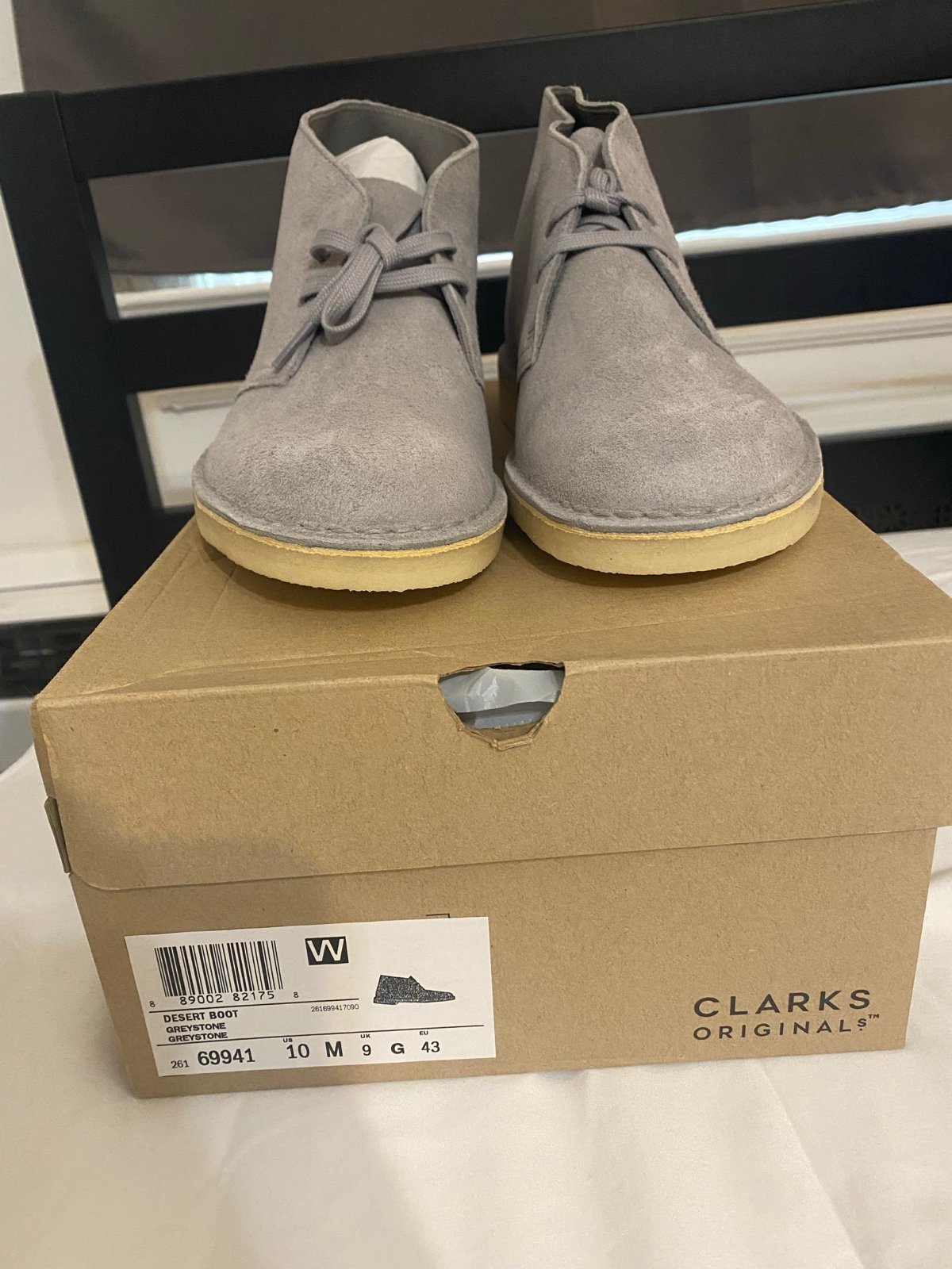 NWT/BNIB Clark’s Desert Boot Greystone Men’s sz 10