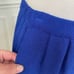 Vintage St John 3pc Skirt Suit Santana Knit Cobalt Blue Silk Scarf M 10