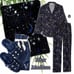 NEW (M) VS Pajama, Blanket & Slippers in Blue Starry Nights print