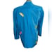 Vintage Elisa teal silk with feather details jacket boho