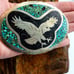 Collectible Eagle Belt Buckle Turquoise