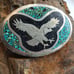 Collectible Eagle Belt Buckle Turquoise