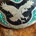 Collectible Eagle Belt Buckle Turquoise