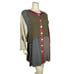Authentic Nothing Matches Patchwork Tunic 1 Mixed Print Button Art to Wear Hippy