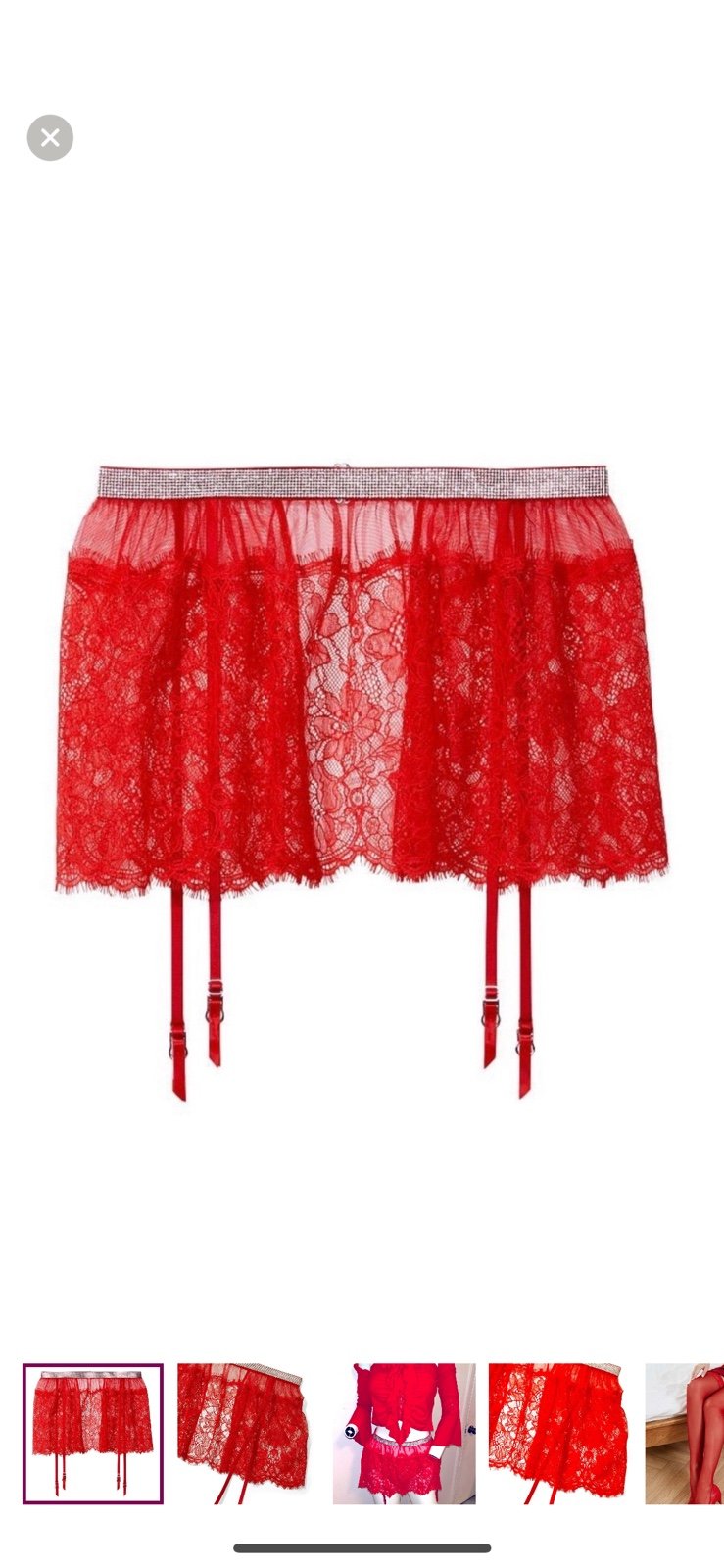 Lingerie Garter Skirt Set