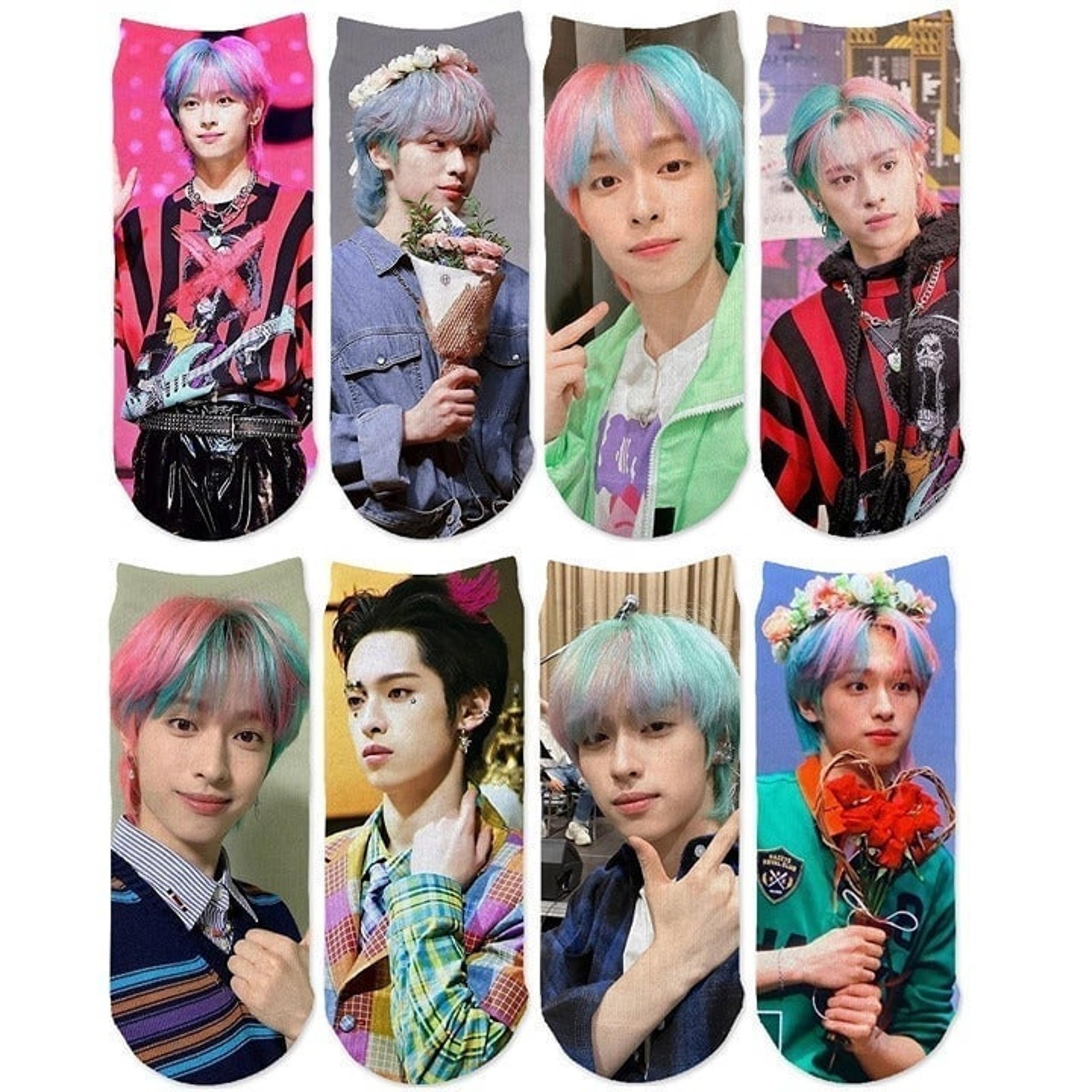 8 Gaon Xdinary Heroes Kwak Jiseok Mix & Match Ankle Socks No-Show K-Pop Merch