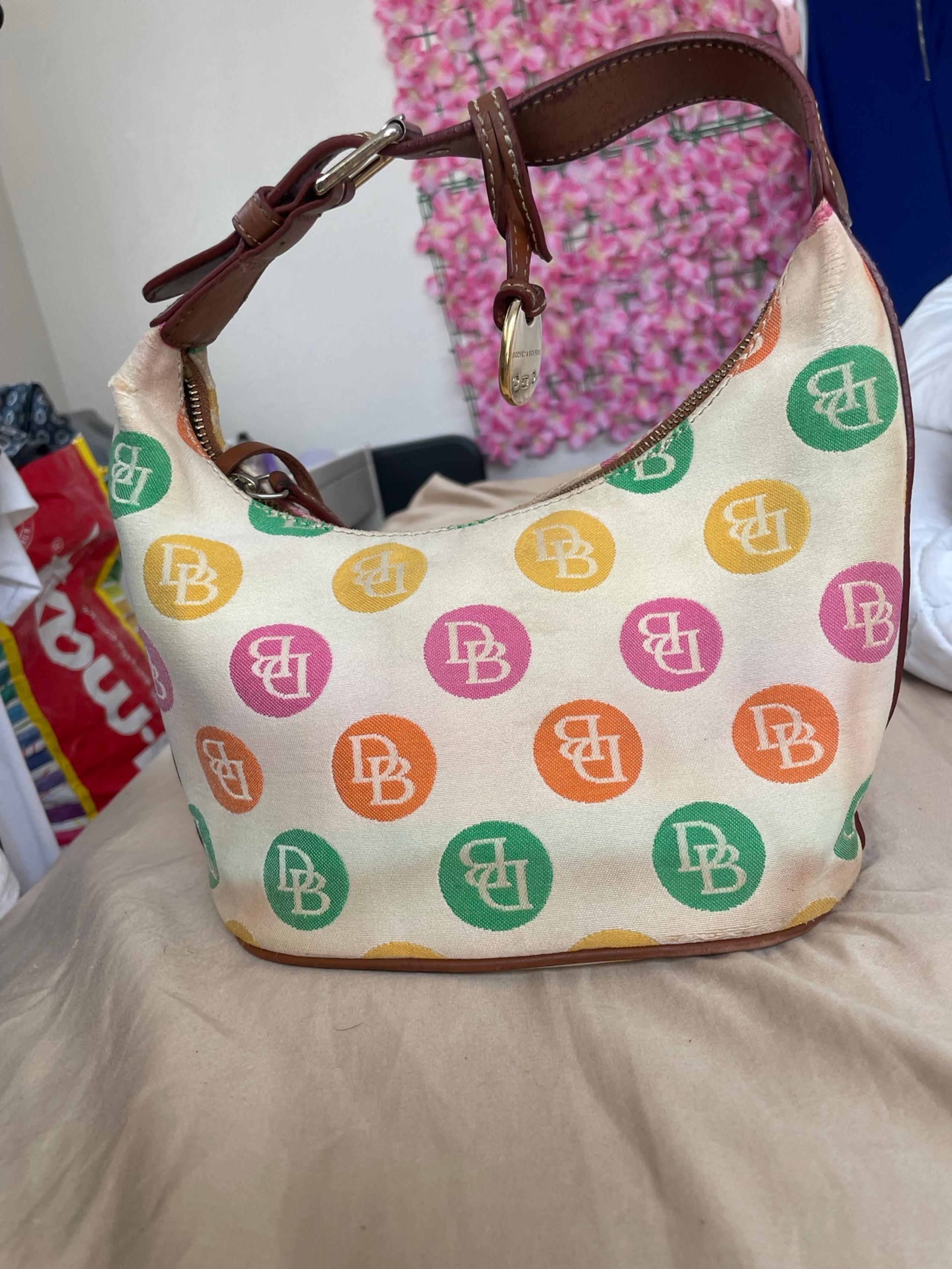 Vintage Y2k Dooney and bourke polka dots bucket bag