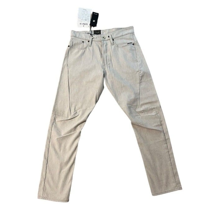G-Star Raw Mens Scutar 3D Slim Tapered Kara Ecru Denim Gray 190 Size 28/30