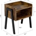 End Table with Storage, Stackable set of 2