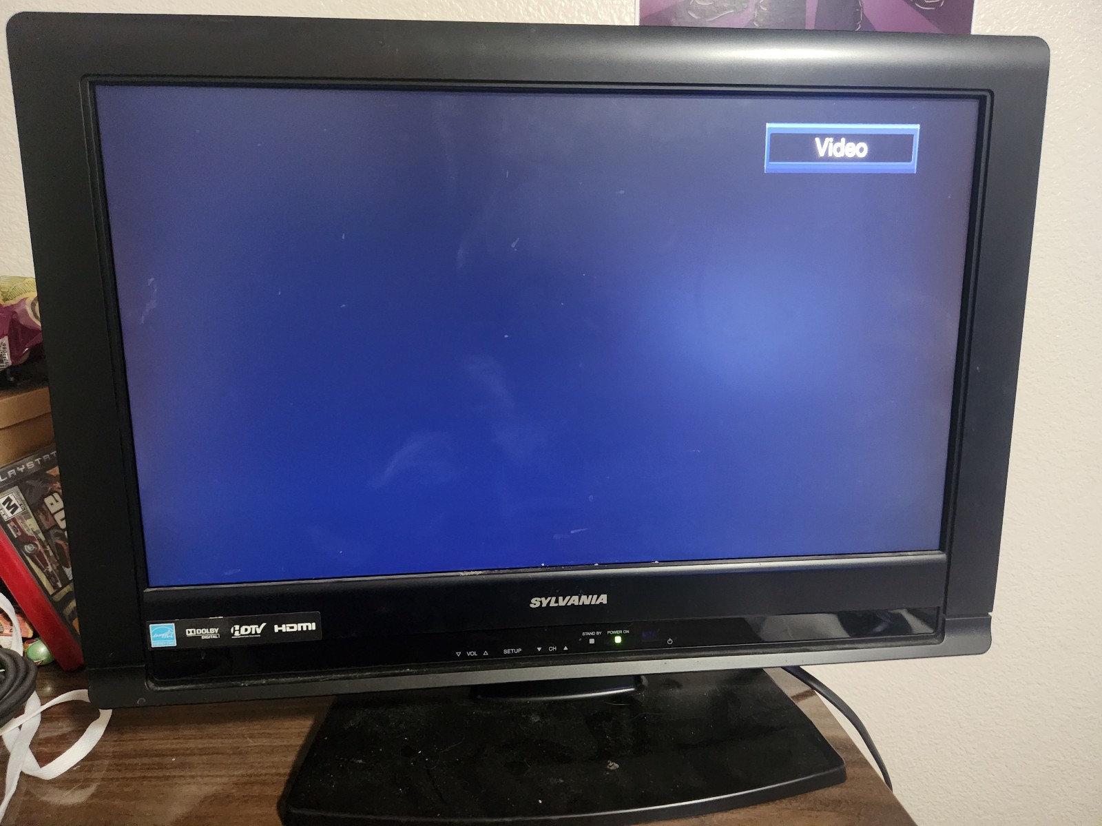 Sylvania 19inch TV HDTV LCD HDMI 720p USB model LC195SLX