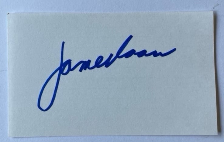 James Caan signed 3x5 with COA