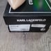 Karl Lagerfield Royale Natural tan leather pump shoes Gold Metal KL Logo US 8 .5