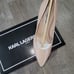 Karl Lagerfield Royale Natural tan leather pump shoes Gold Metal KL Logo US 8 .5