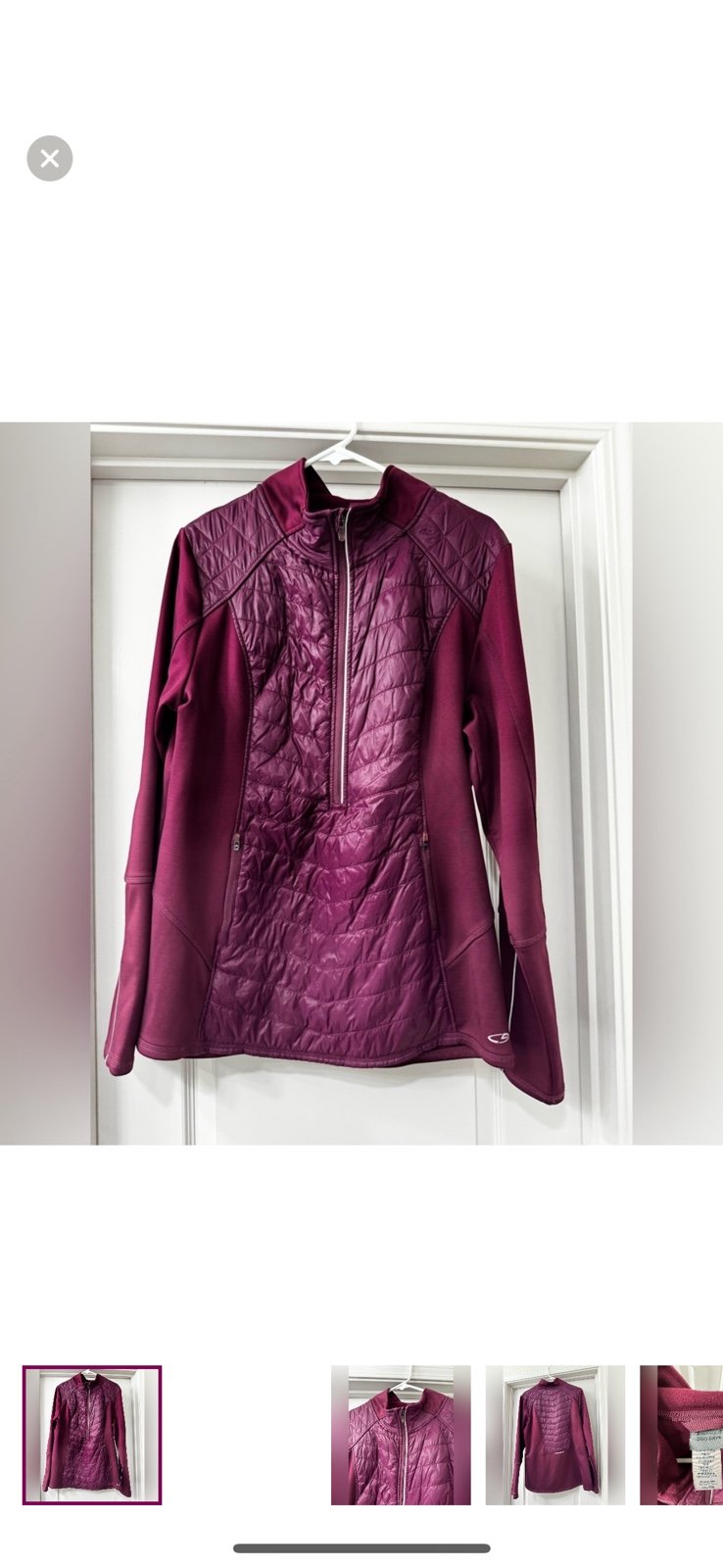 Champion Purple Ski Jacket with Quilted Insulation