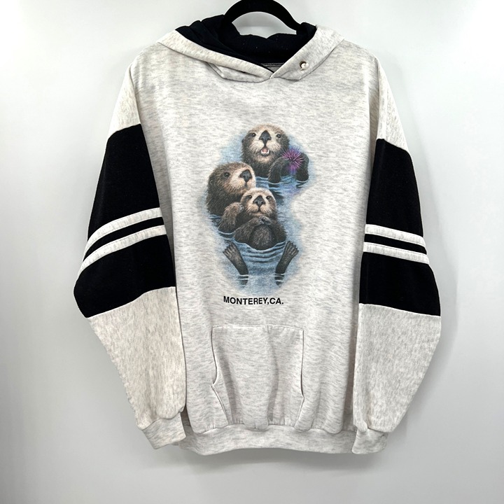 Monterey Ca Men's woman unisex White Long Sleeve pullover Sweatshirt Hoodies Siz
