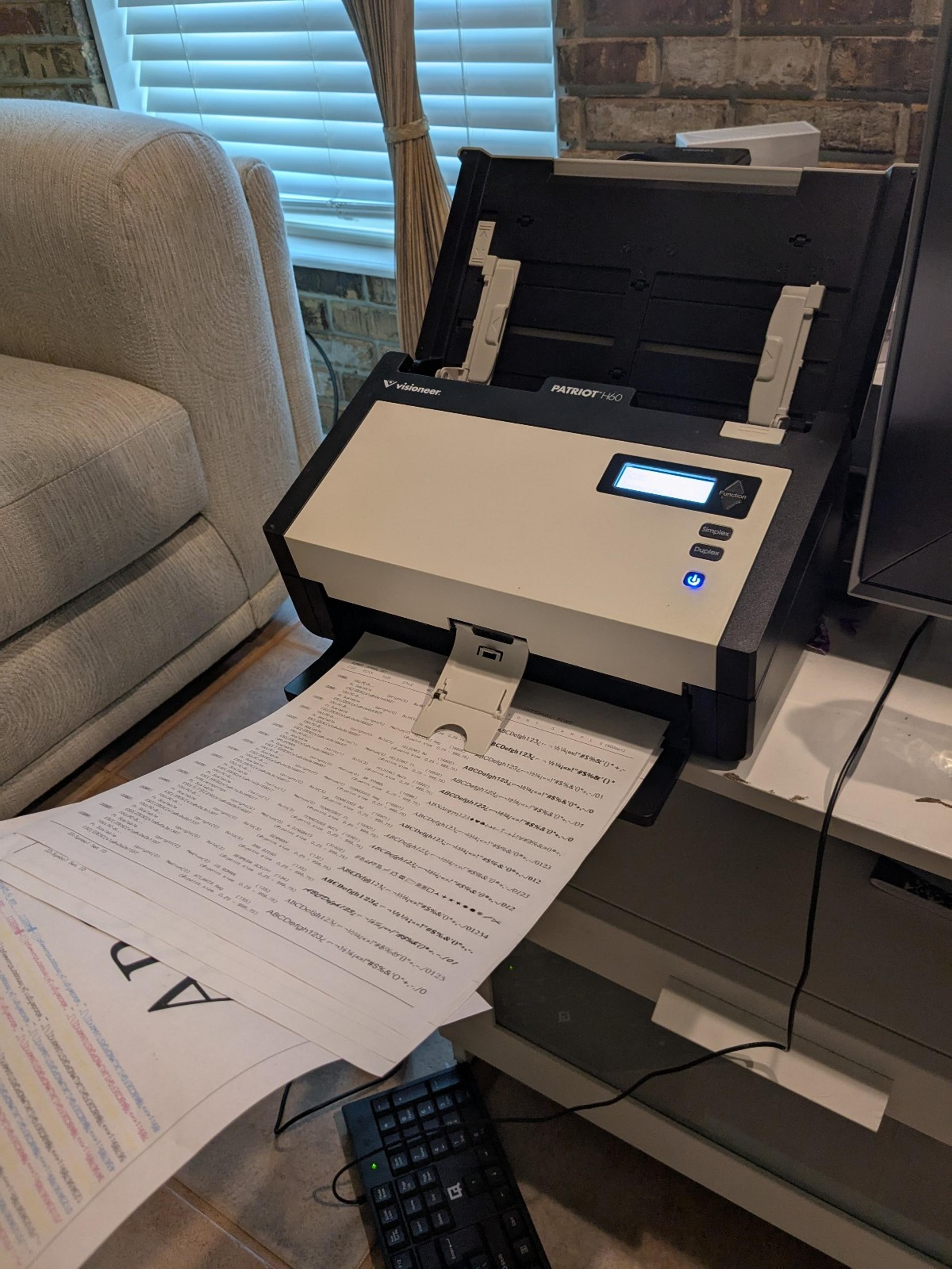 Visioneer Patriot H60 Duplex Color Universal Document Scanner
