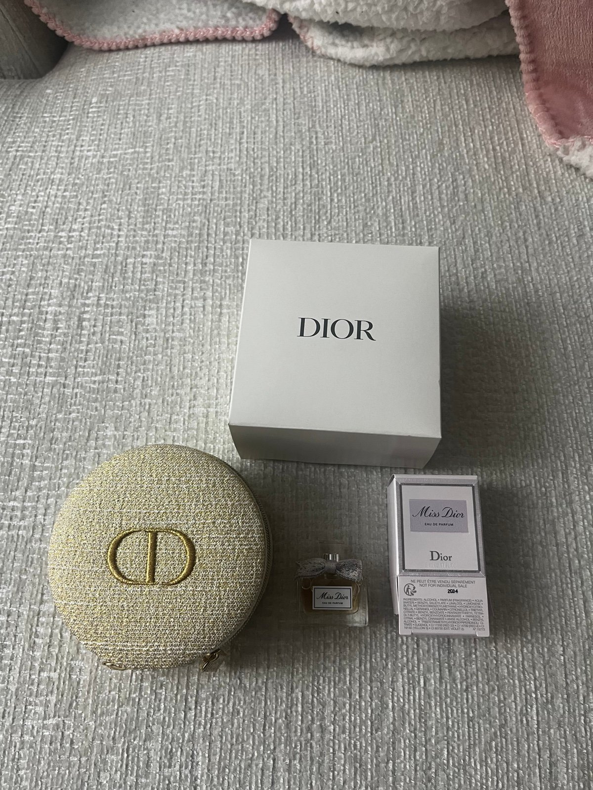 Dior makeup pouch