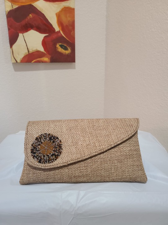 Women's Beaded Clutch Bag