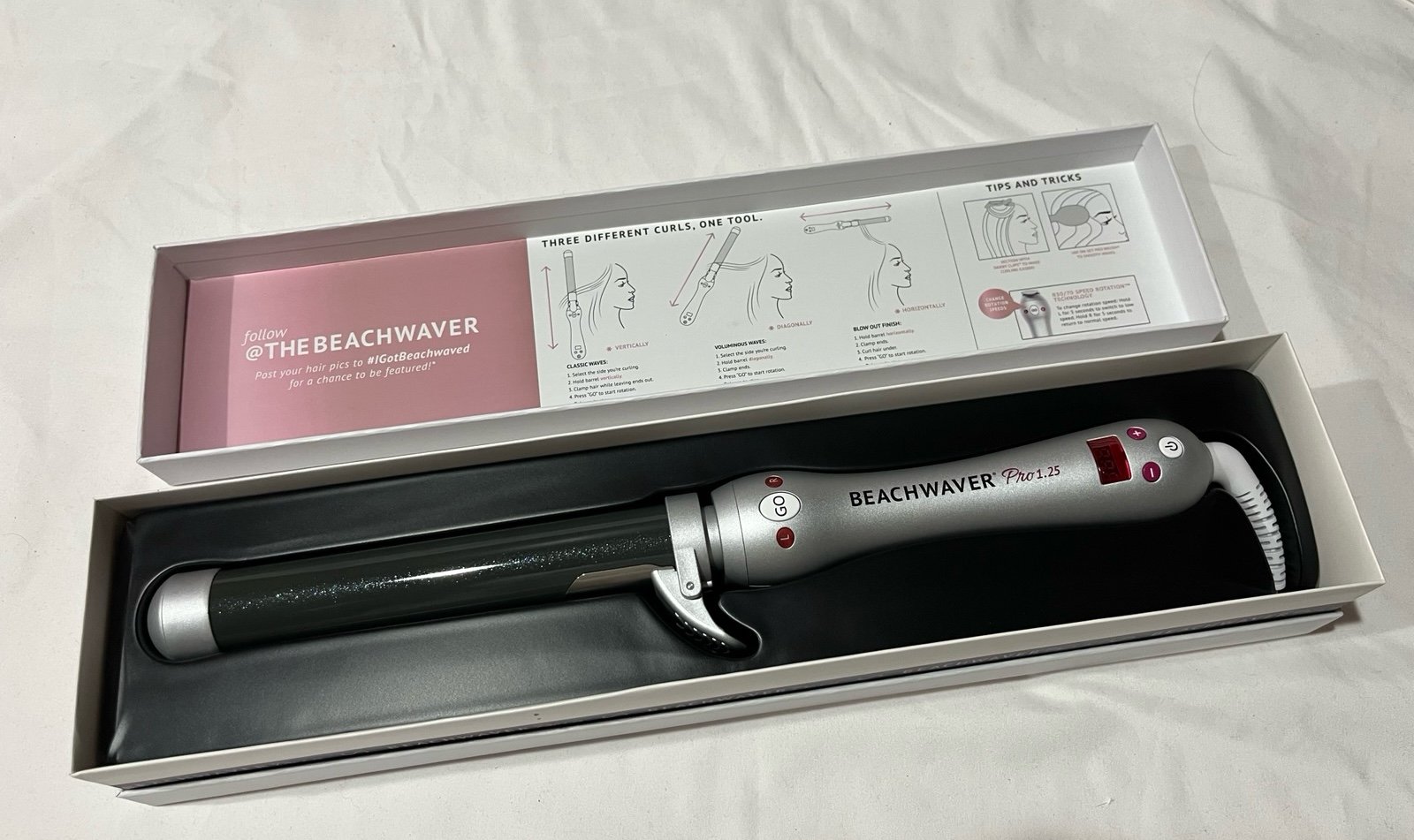 Beachwaver Pro Series 1.25” Rotating Curling Iron (NEW IN BOX)