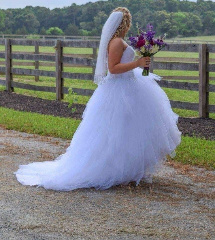 Size 10 wedding dress davids bridal