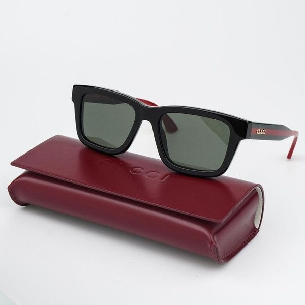 Gucci Women Sunglasses Black Green Grey Square GG1869S 001 BRAND NEW