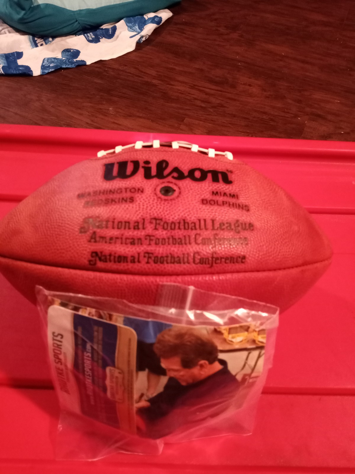Joe Theisman signed Super Bowl football