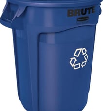 Rubbermaid Commercial Products BRUTE Heavy-Duty Round Recycling/Composting Bin,