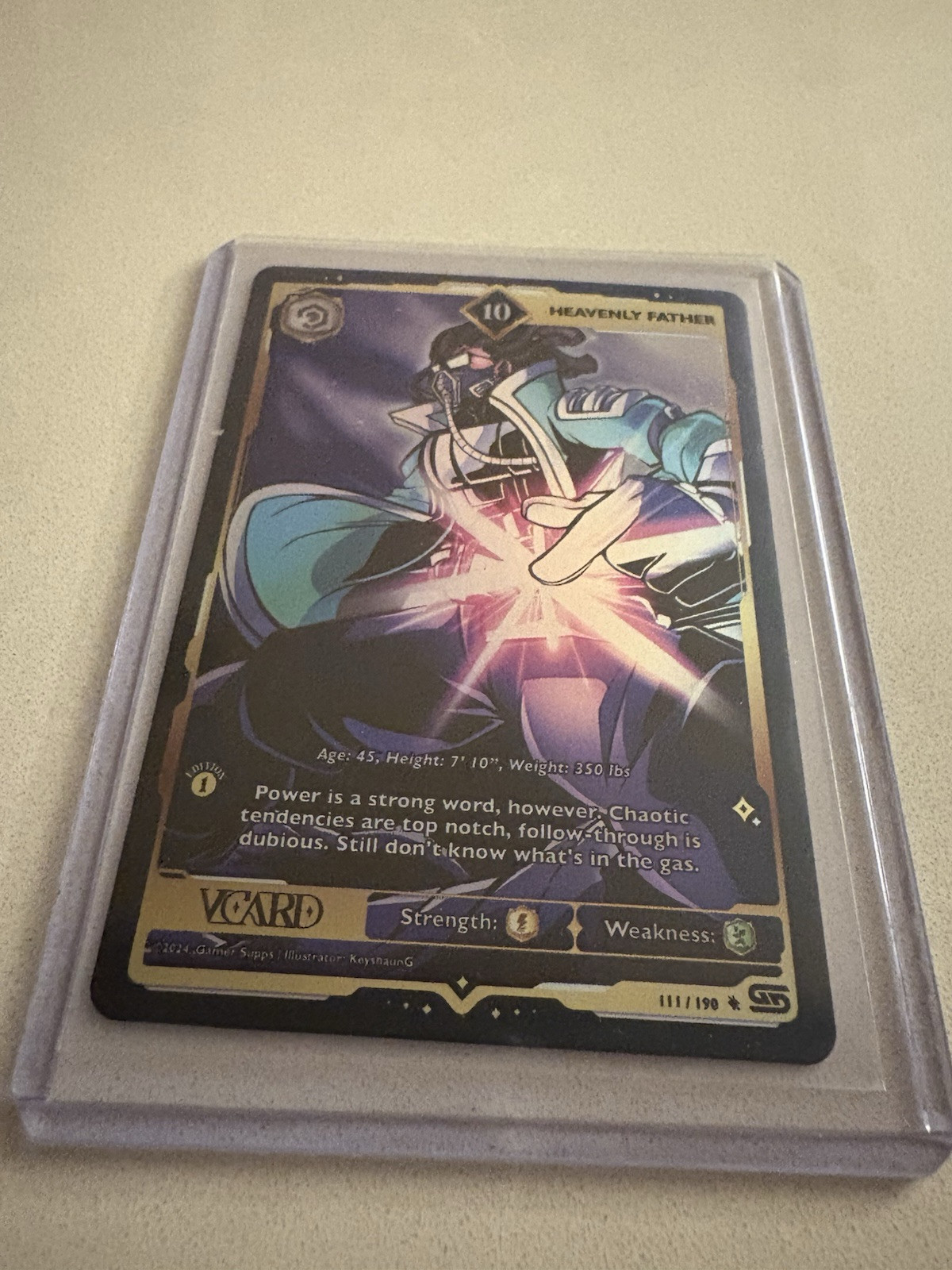 Gamersupps VCARD Rising Stars Limited 1st Ed Vtuber Heavenly Father Holo 10