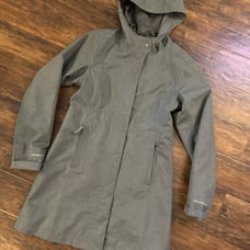 Eddie Bauer Women's Girl on the Go Waterproof Trench Coat Size XS, Color- Slate