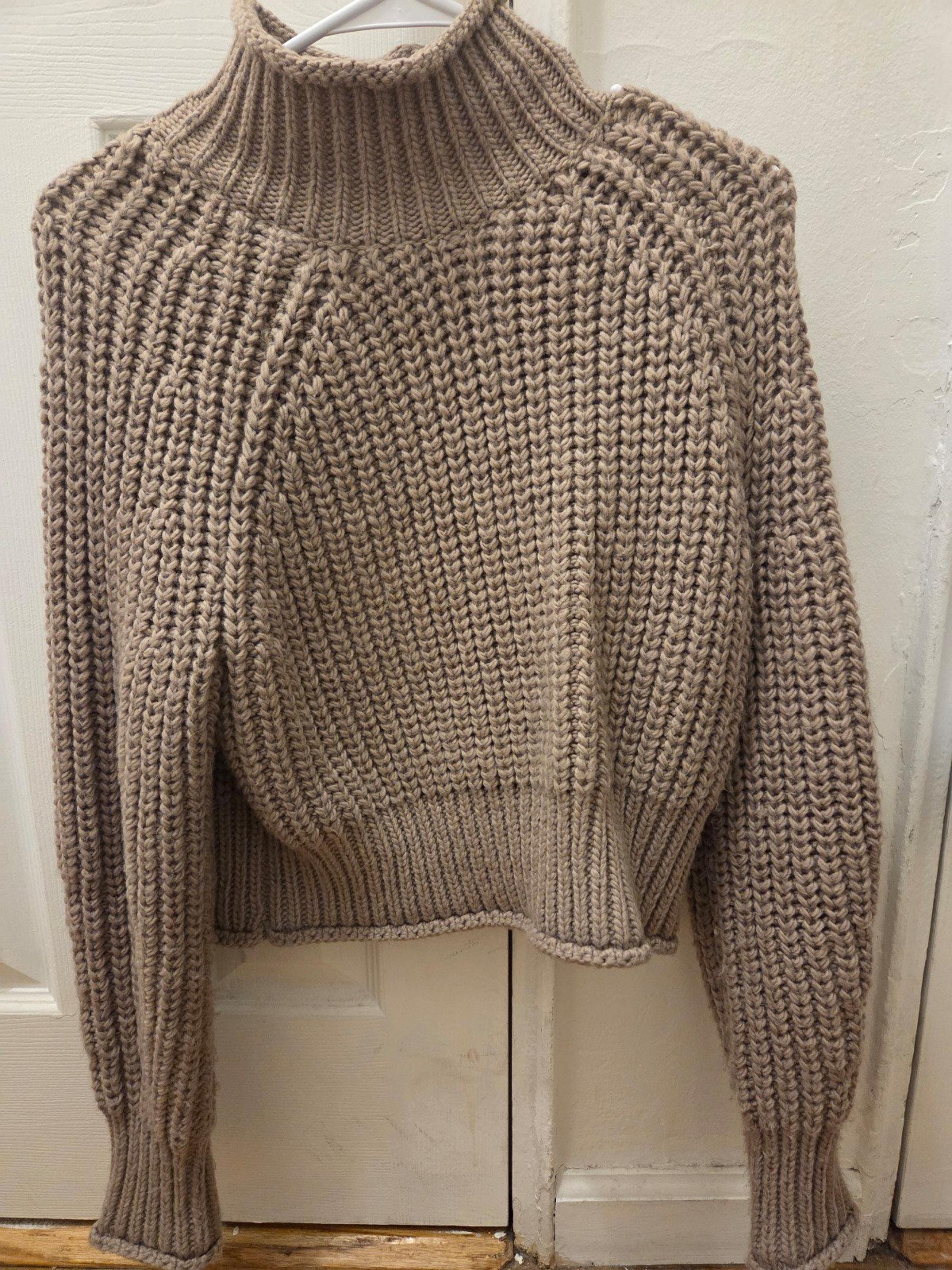 H & M Beige Brown Sweater