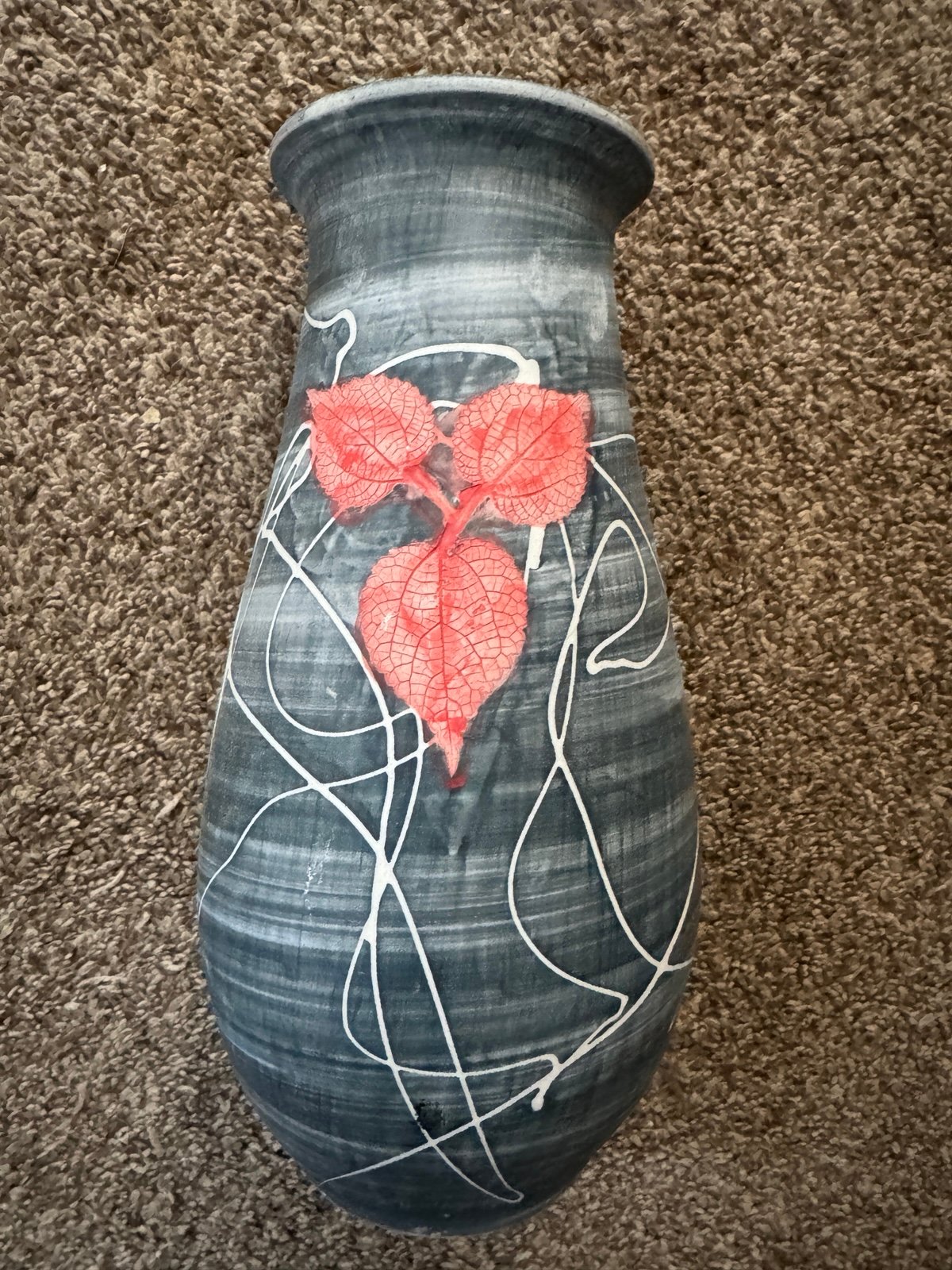 Vintage Oriental Art Studio Vase