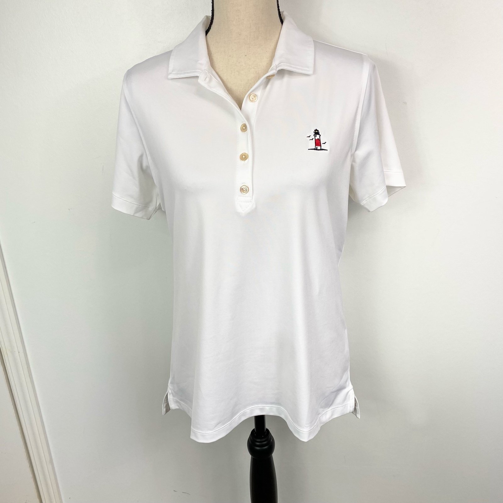 Peter Millar Women's Perfect Fit Short-Sleeve Performance Polo sz L