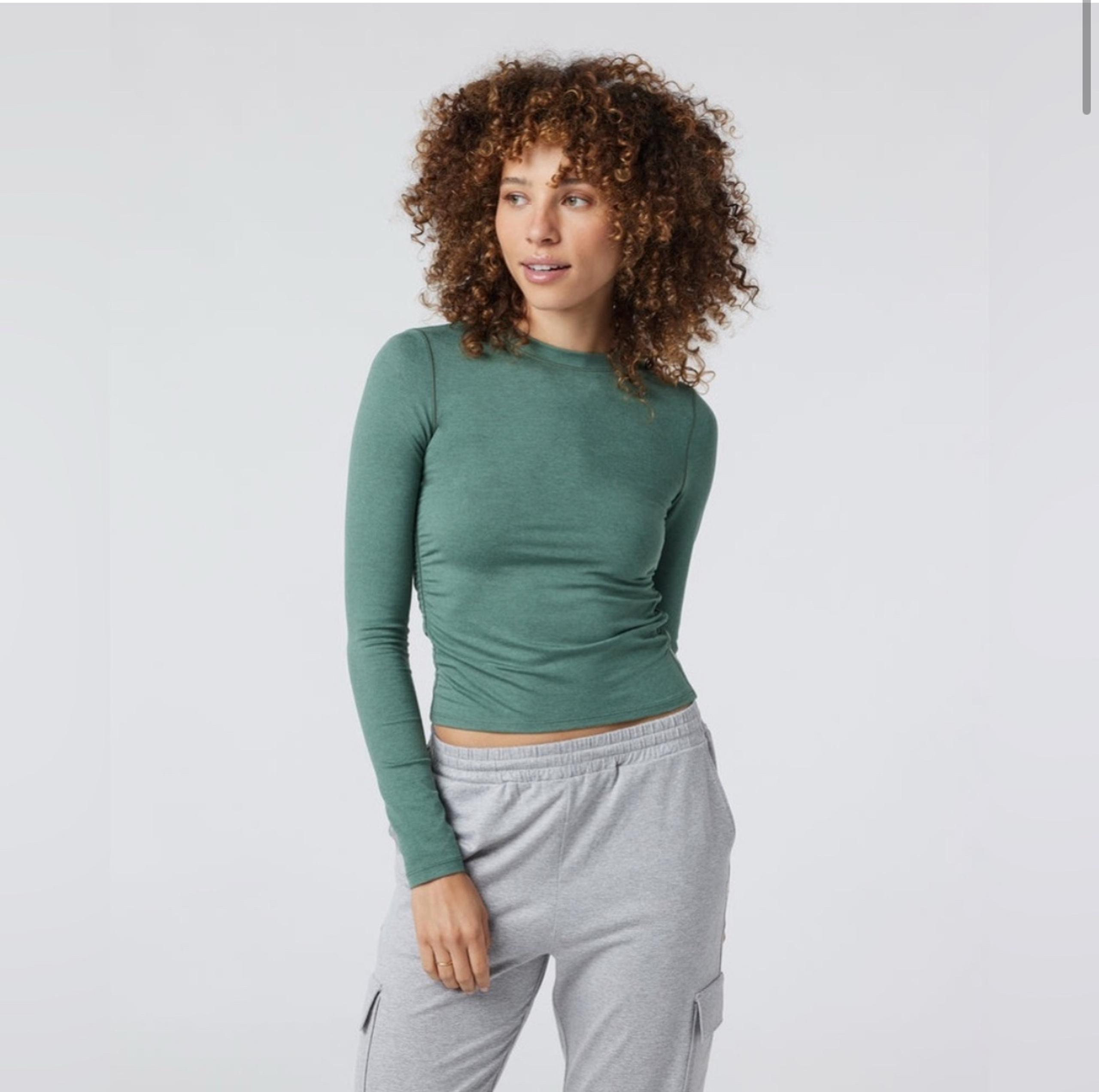 NWT Vuori L/S Ruched Halo Tee L