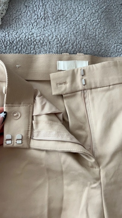 Beige trousers