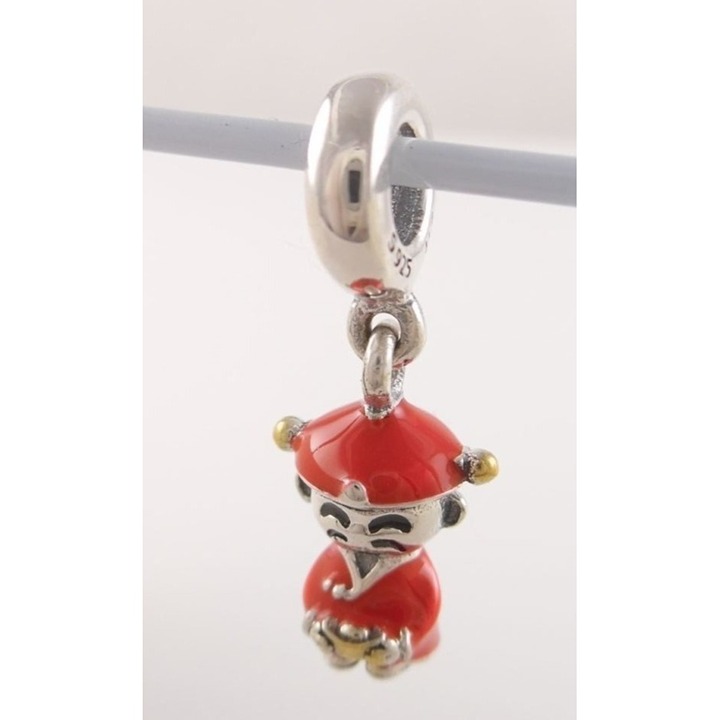 FORTUNE & LUCK Authentic PANDORA Red CHINESE Dangle Charm 796565ENMX NEW w POUCH