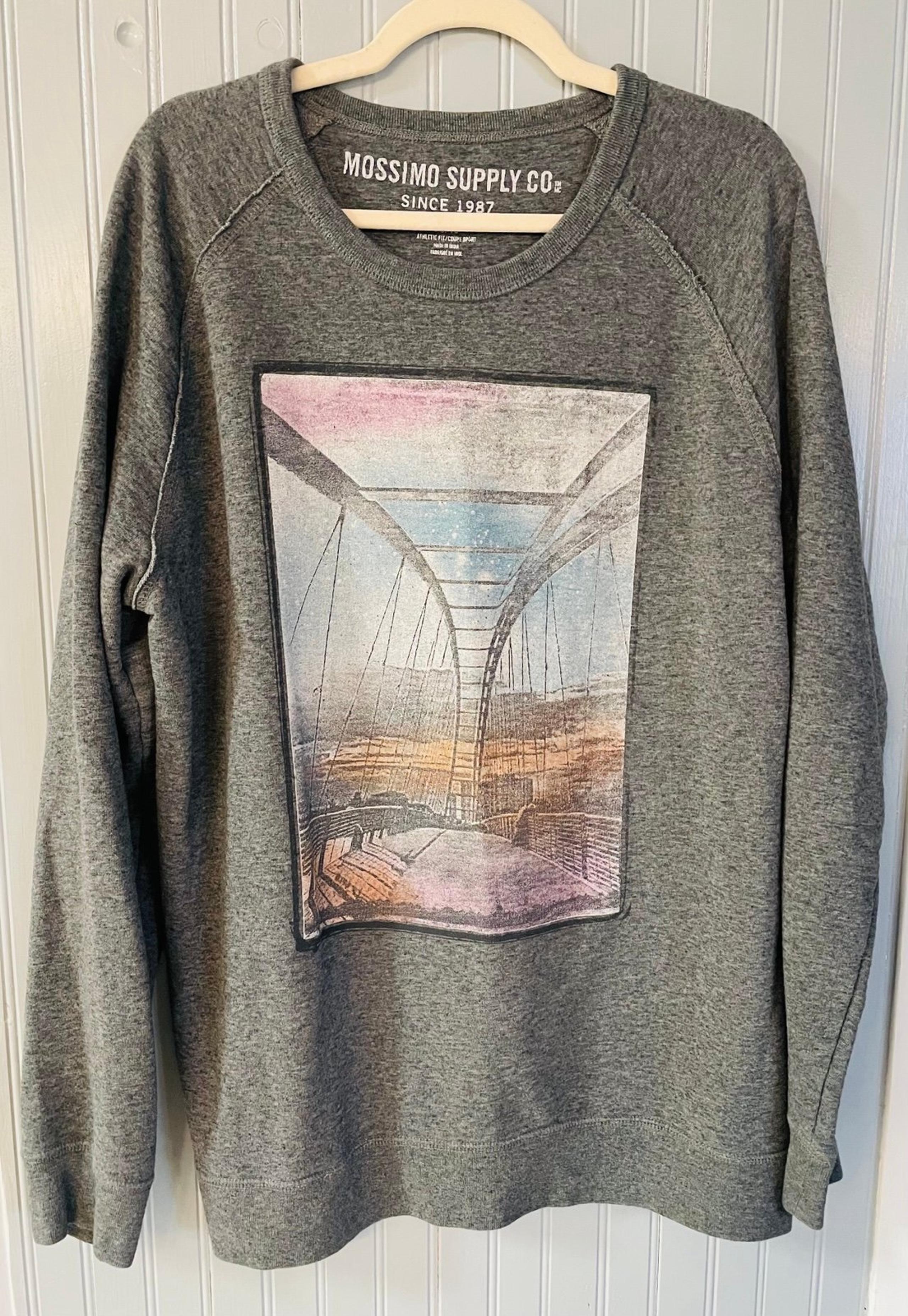Womens Mossimo Long Sleeve Graphic Sweatshirt Size XL