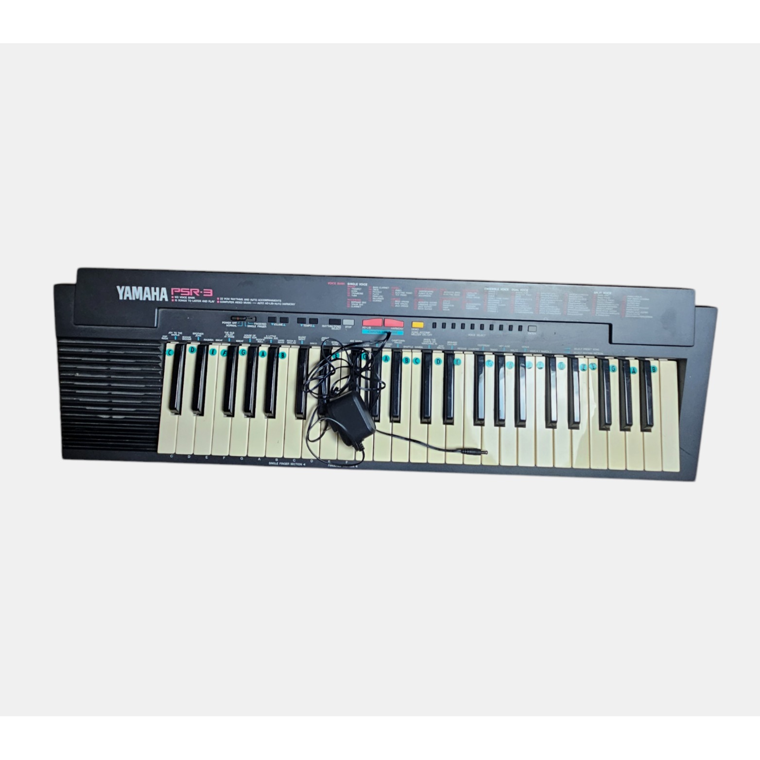 Vintage 90s Yamaha Portatone PSR-3 Portable Electronic Keyboard 49-Key Working