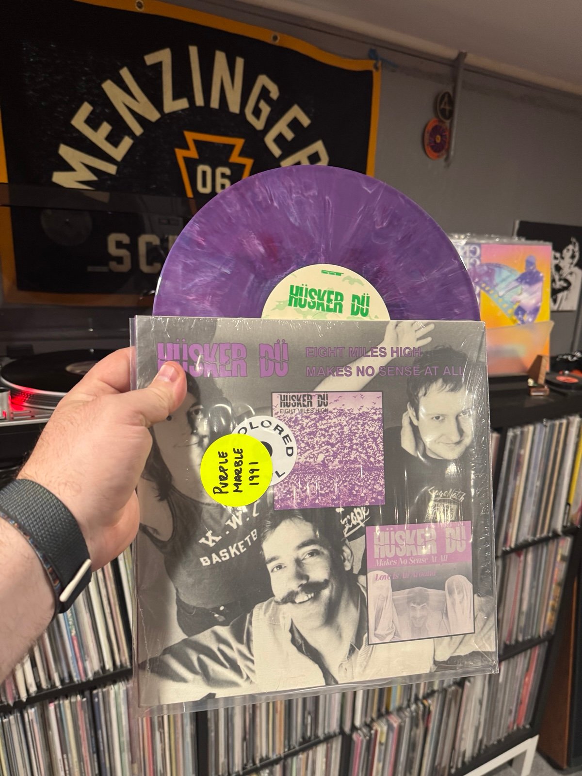 Husker Du - Eight Miles High/Males No Sense at all purple vinyl record
