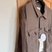 Brand new, 100% linen soft G-Jacket in Mocha by Mira Owen.