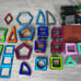 Genuine MAGFORMERS 160 Piece Set with Wood, Tires, and Figures